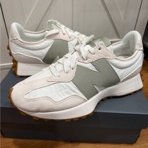 New Balance 327 Linen Sea Salt Olivine (Women's)